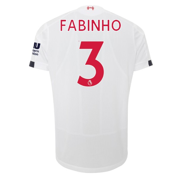 Camiseta Liverpool NO.3 Fabinho 2ª 2019-2020 Blanco